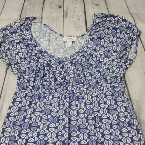 Vintage 90s Y2K Blue Butterfly Print Baby doll Mini Dress - Picture 6 of 14